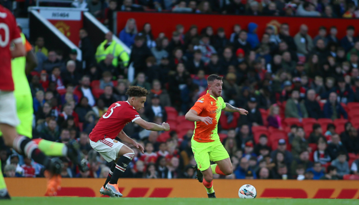 Dale-Taylor-in-action-against-Manchester-United Bygones – 2022: Our Year In Photos